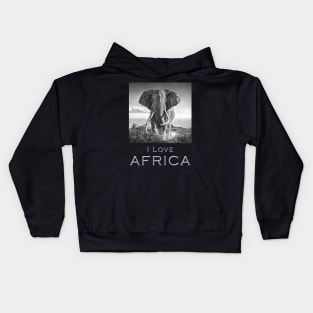 I LOVE AFRICA Kids Hoodie